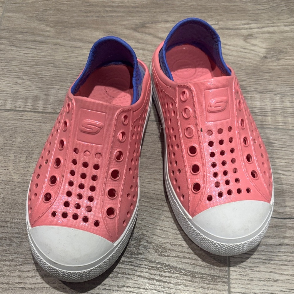 Skechers Pink Slip-On Shoes with White Soles size toddler 11